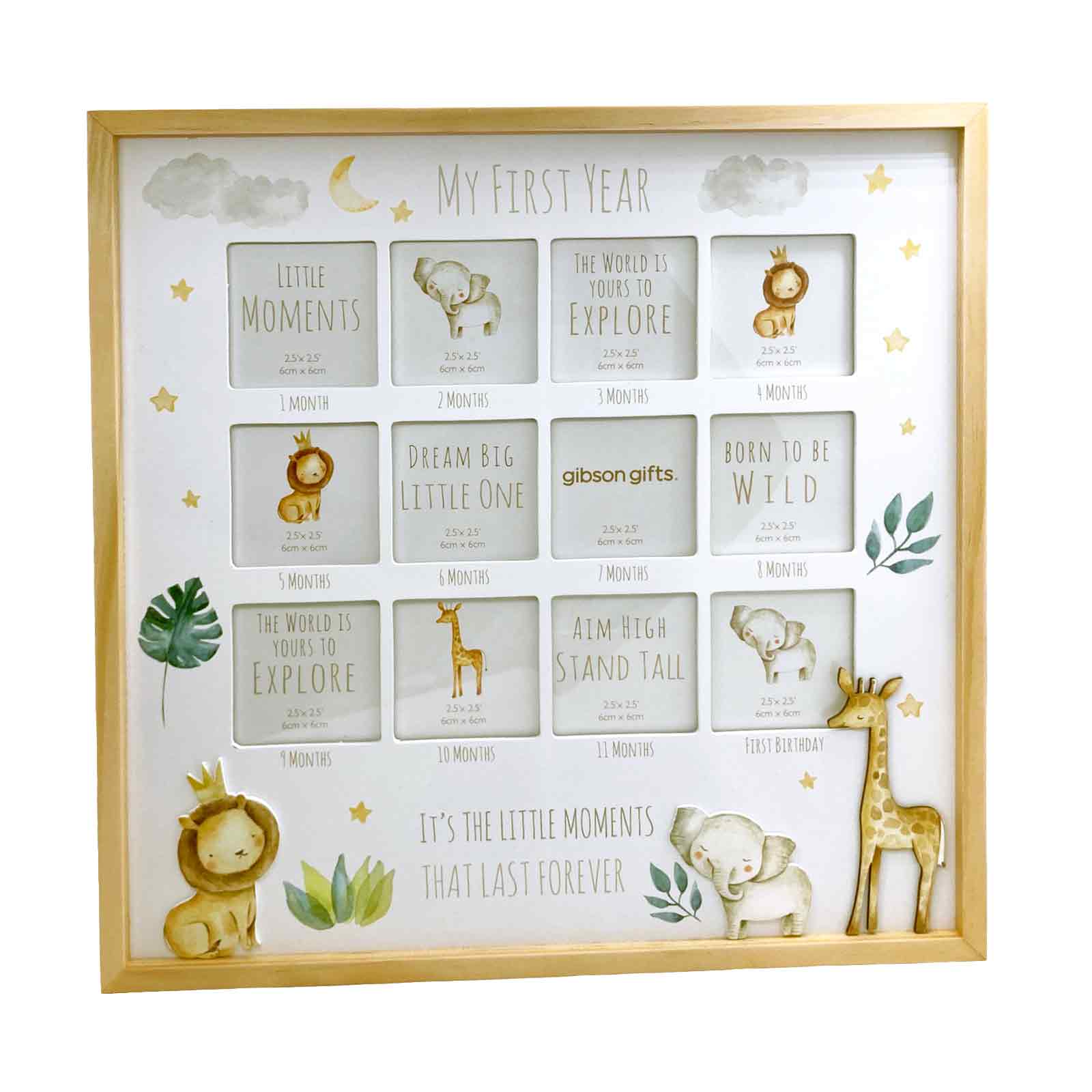 My First Year Little Moments Wooden Photo Frame
