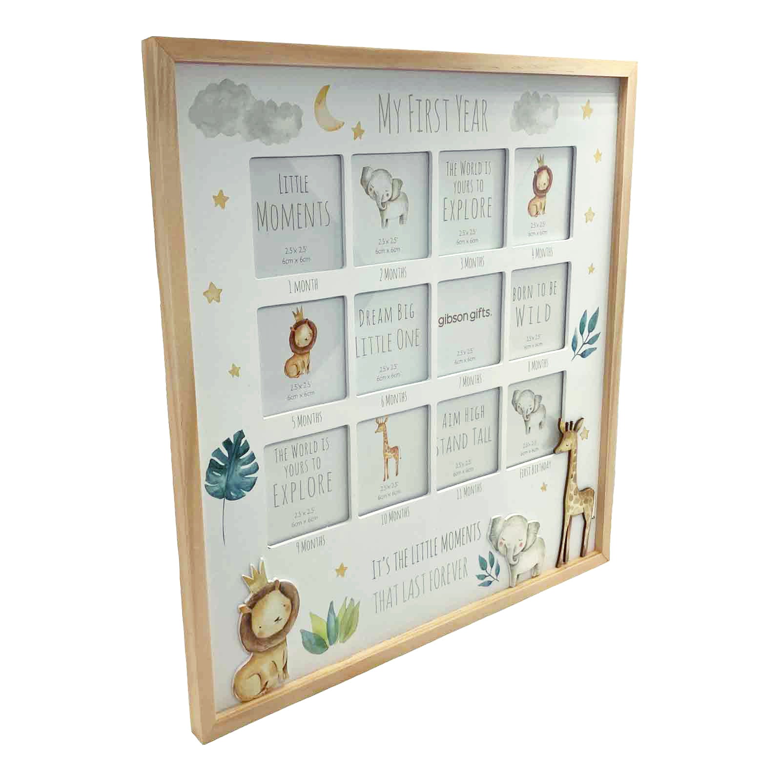 My First Year Little Moments Wooden Photo Frame
