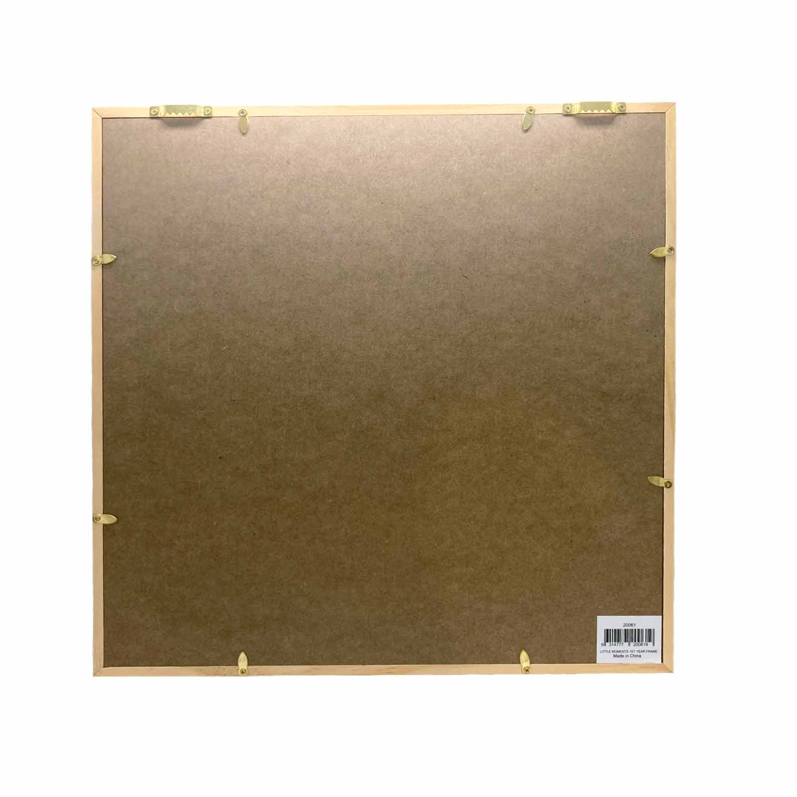 My First Year Little Moments Wooden Photo Frame - back