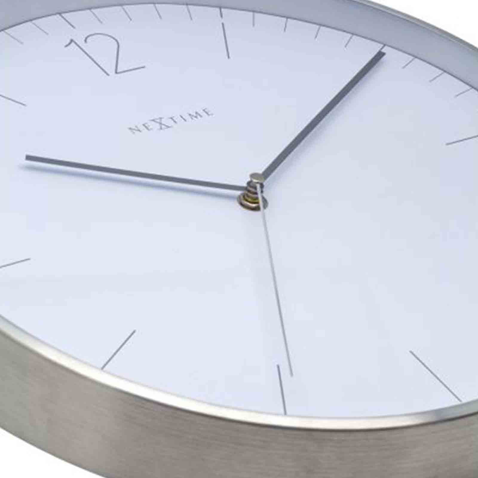 NeXtime Essential Silver Wall Clock