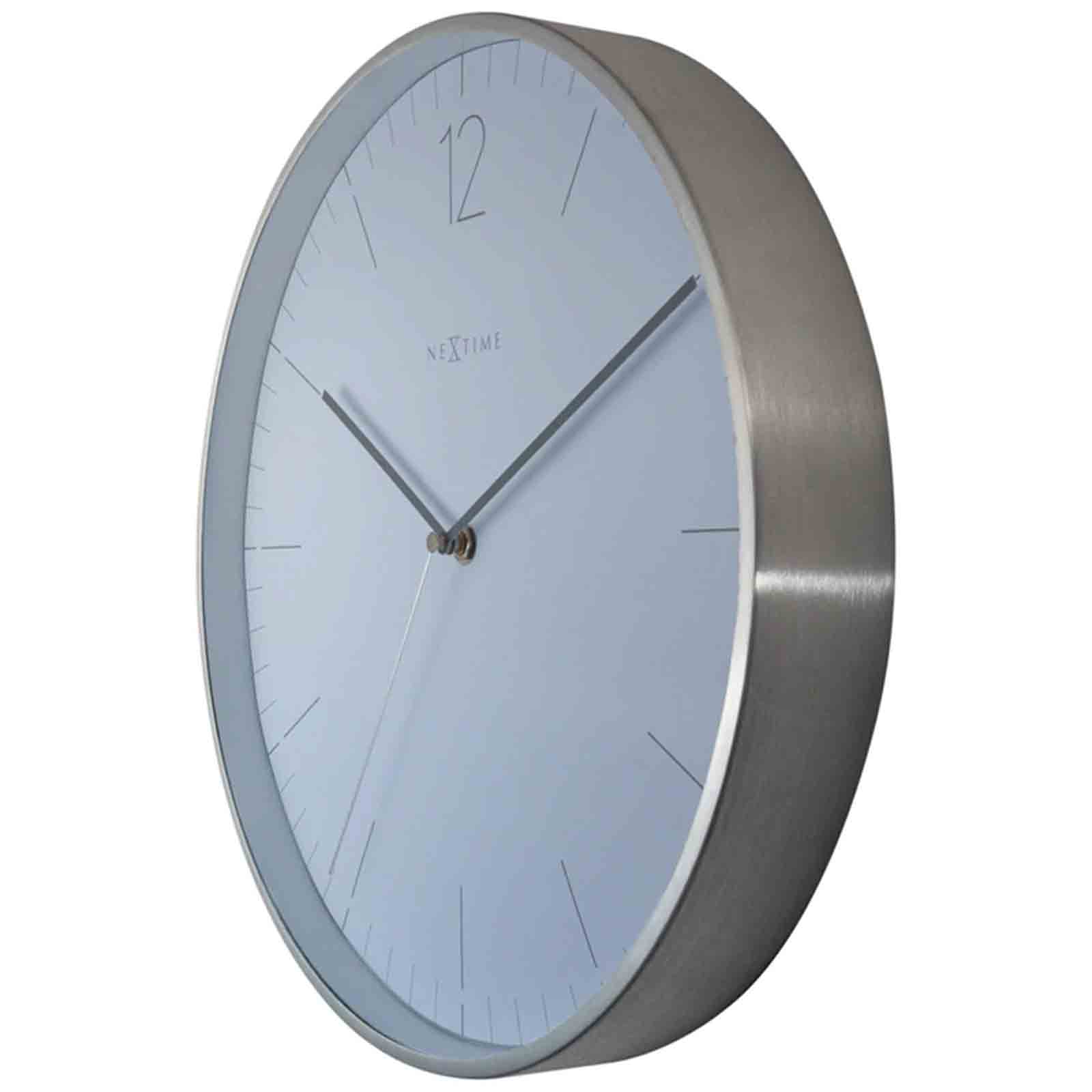 NeXtime Essential Silver Wall Clock