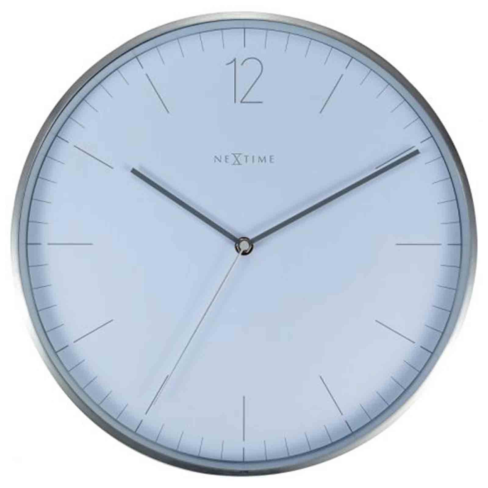 NeXtime Essential Silver Wall Clock