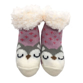Owl - Toddler Nuzzles Slipper Socks.