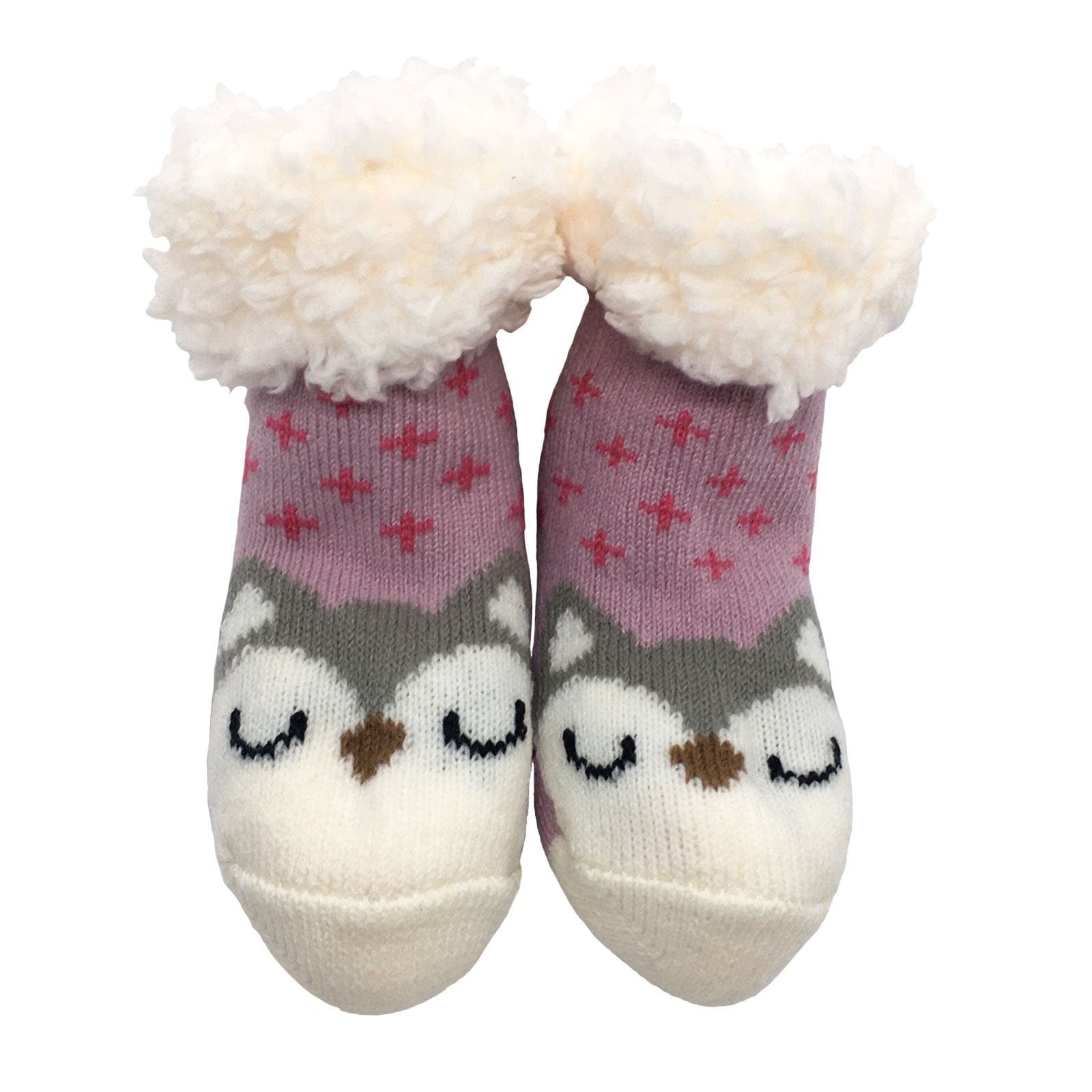 Owl - Toddler Nuzzles Slipper Socks.