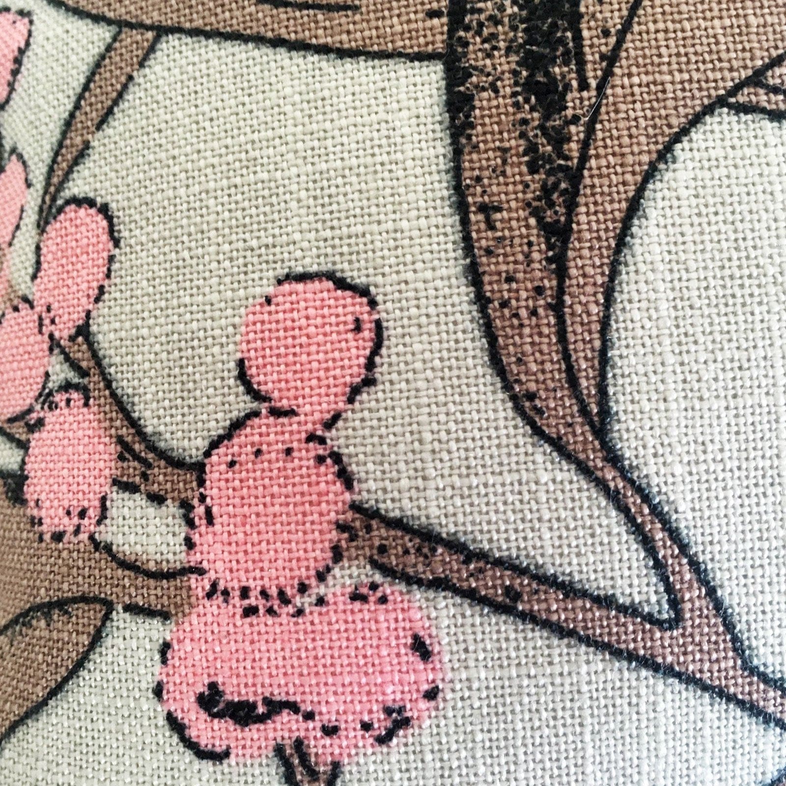 Pink Floral Cushion - 45cm.