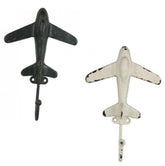 Metal Plane Wall Hooks.