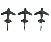 Metal Plane Wall Hooks.