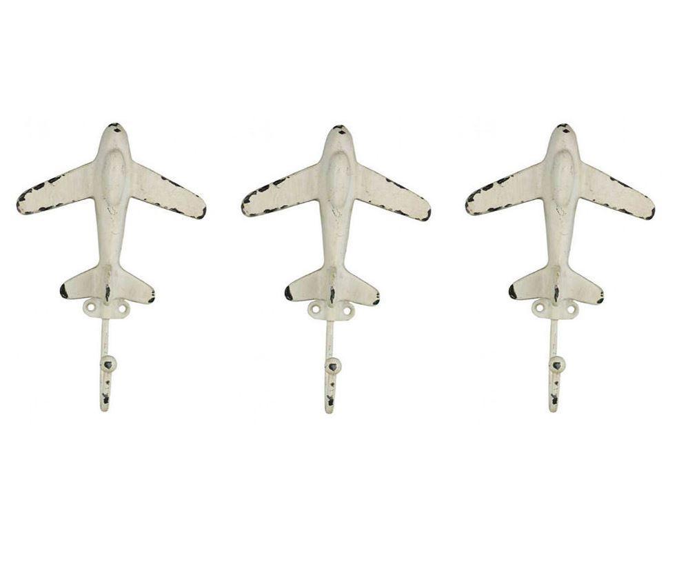 Metal Plane Wall Hooks.