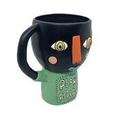 PLANT FREAK - Black - Indoor Pot Planter by Allen Designs