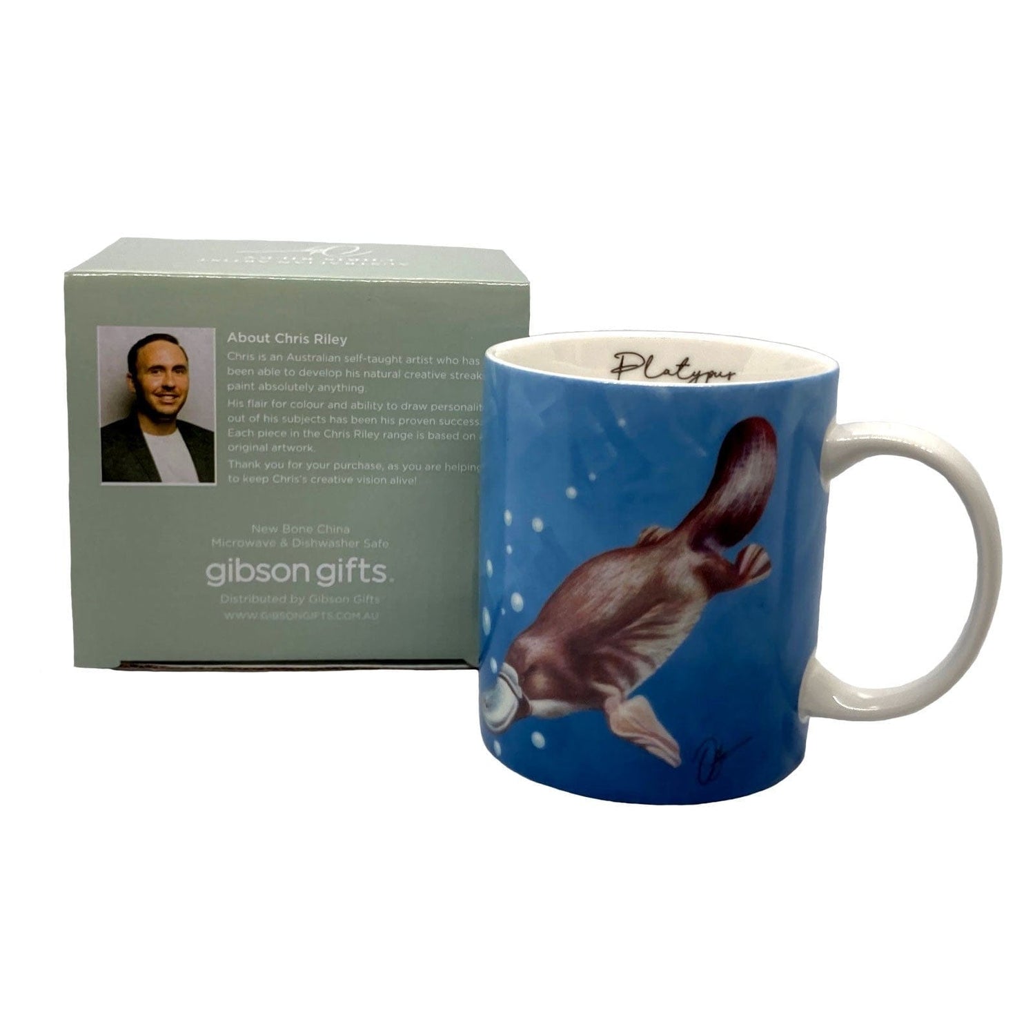 Chris Riley Platypus Bone China Mug.