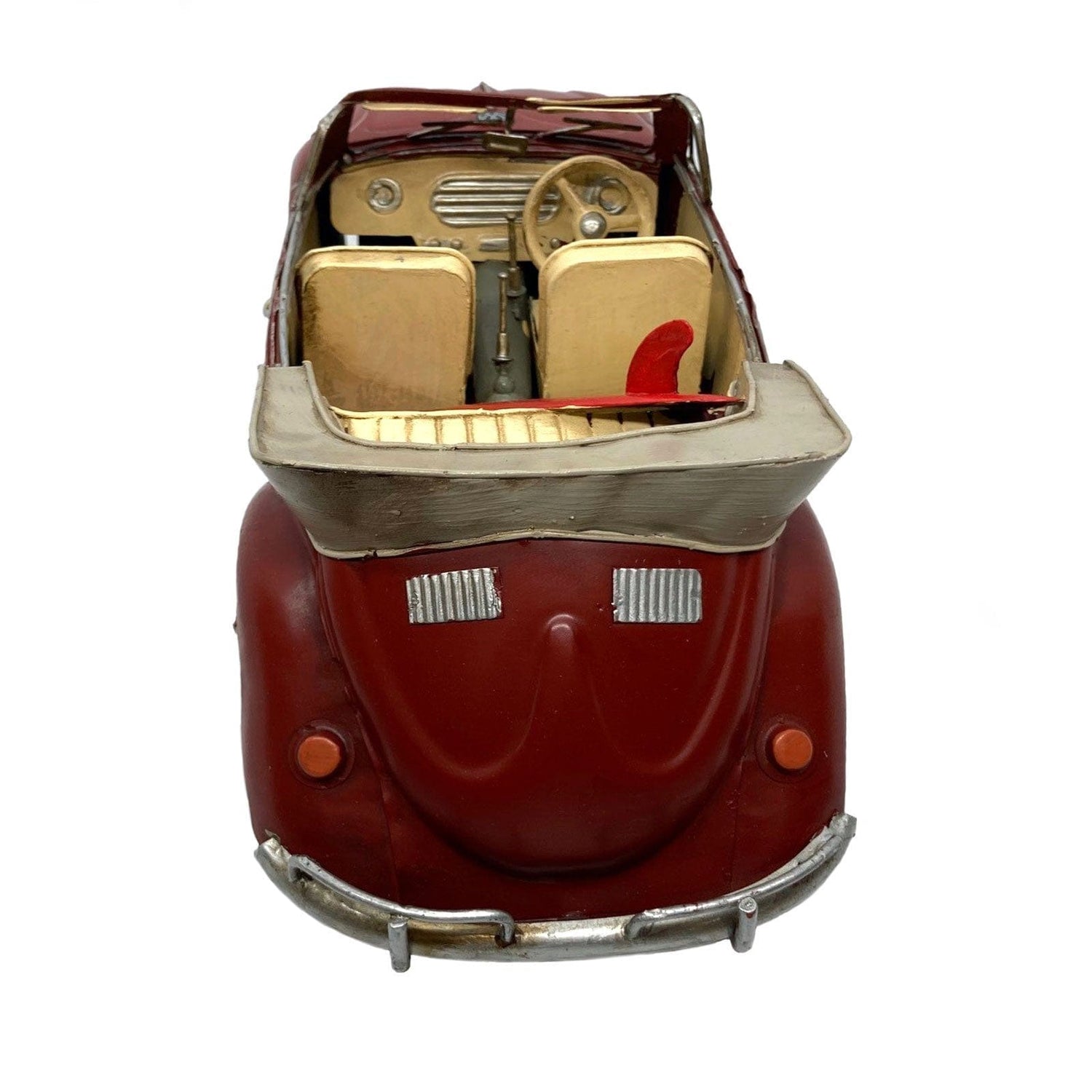 34cm Red VW Beetle with Surfboard