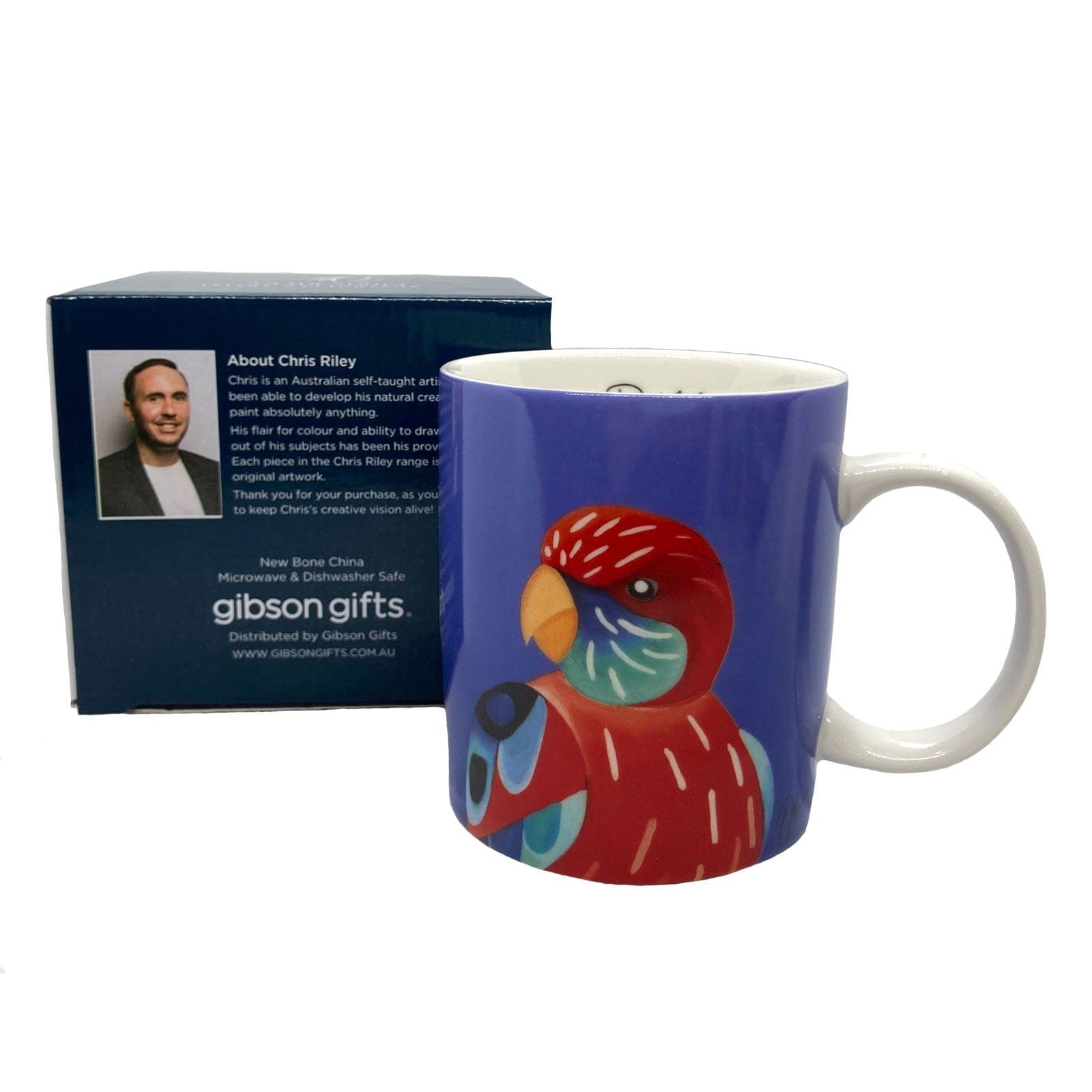 Chris Riley Rosella Bone China Mug.