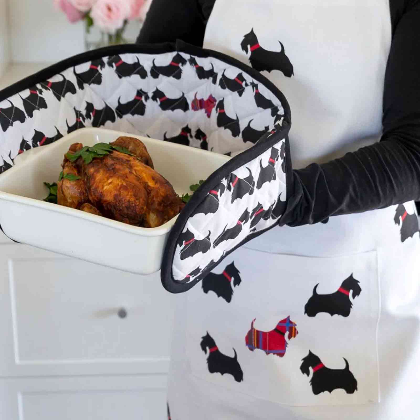 SCOTTIE DOGS Double Oven Glove - Hello Homewares