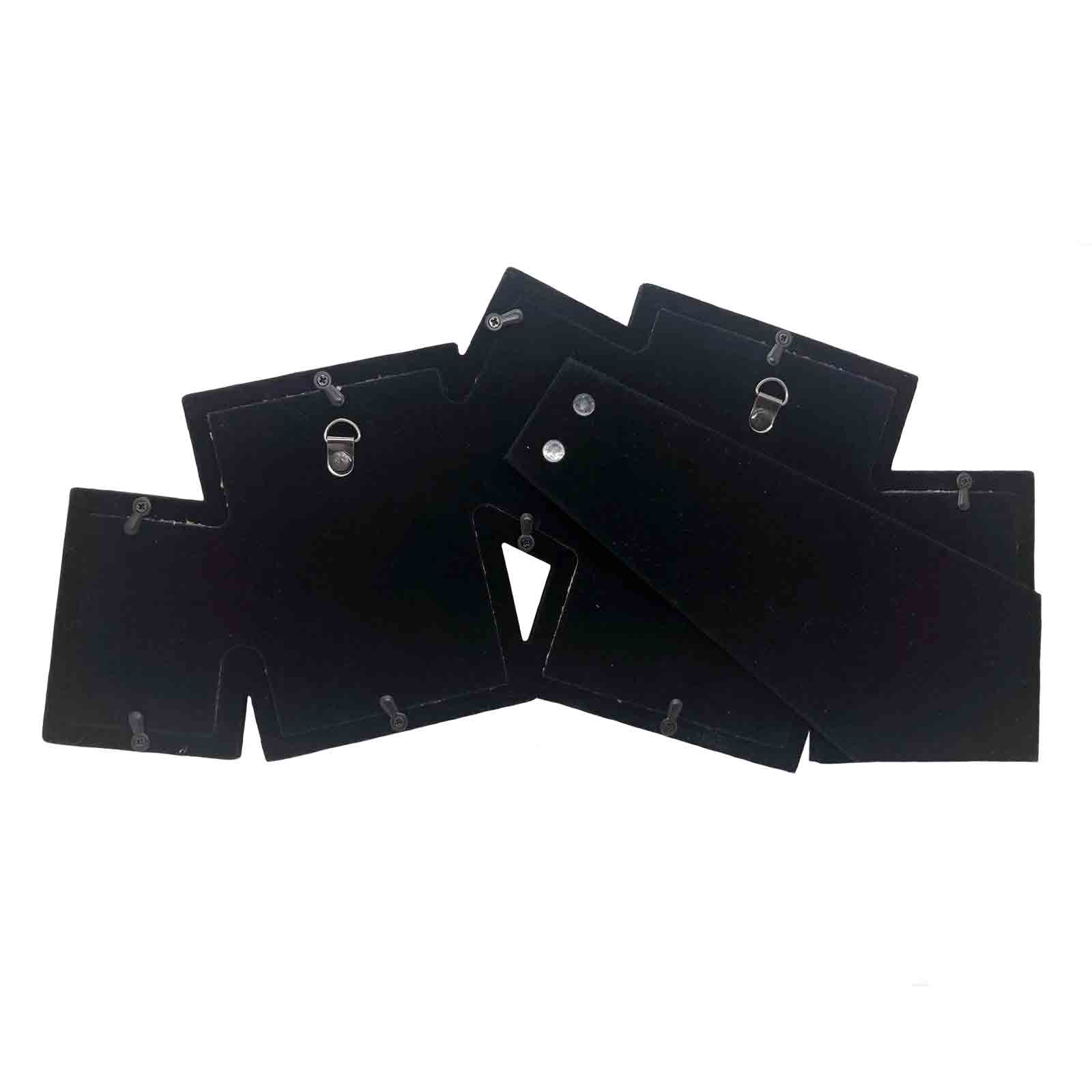 Silver 5 Picture Collage Photo Frame - Back