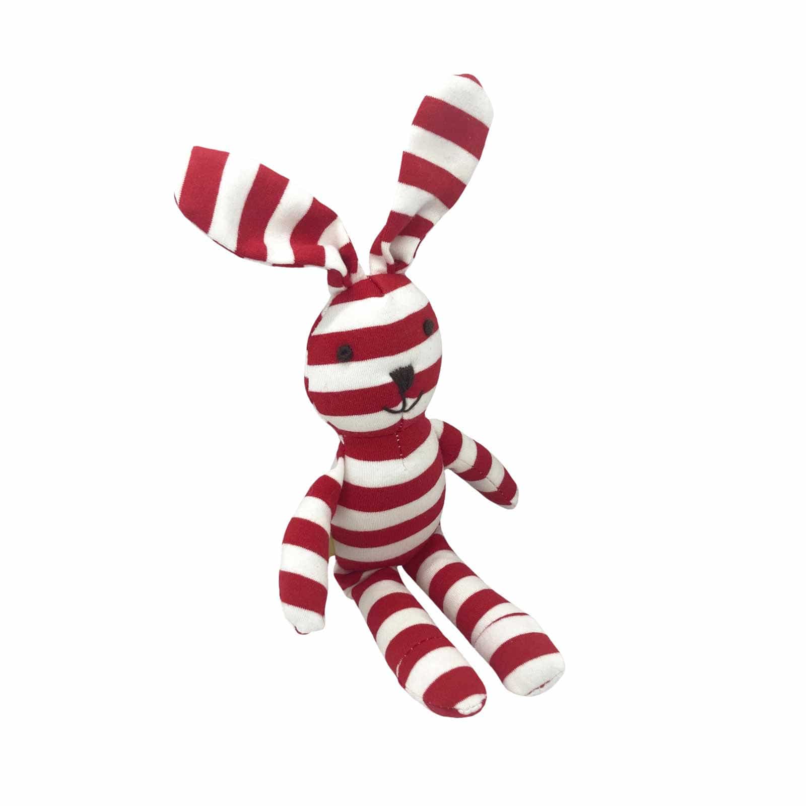 23cm Red Striped Rabbit Plush Toy