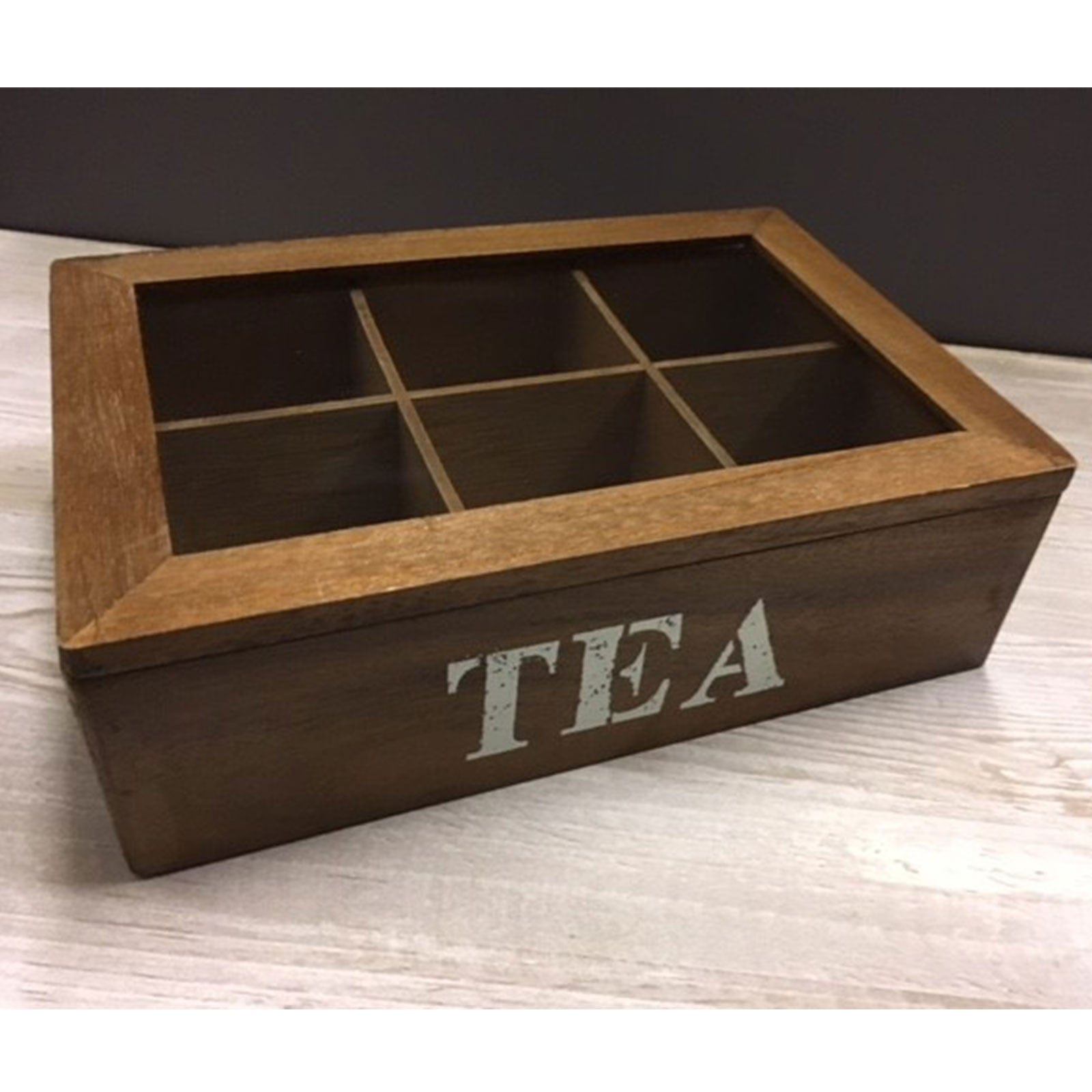 Acacia Wood Tea Box.