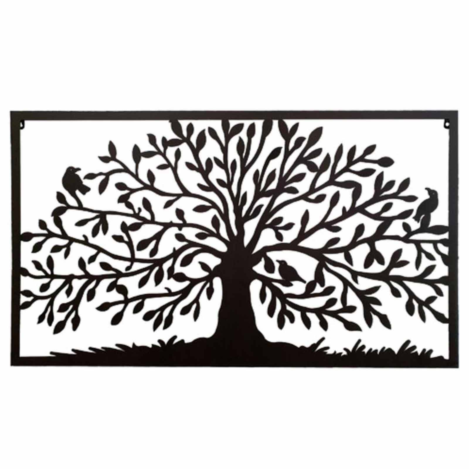 Rectangular Framed Tree of Life Wall Decor