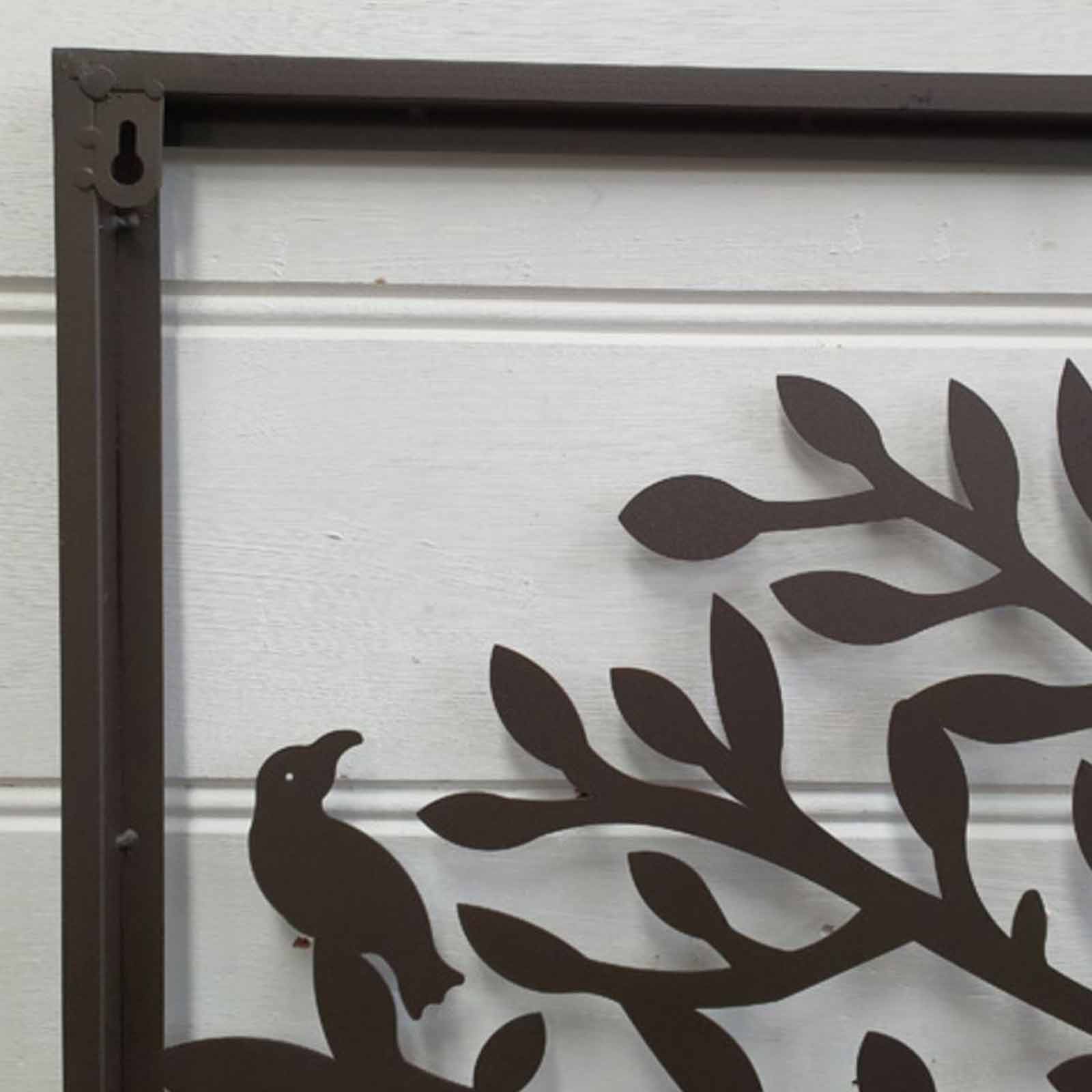 Rectangular Framed Tree of Life Wall Decor