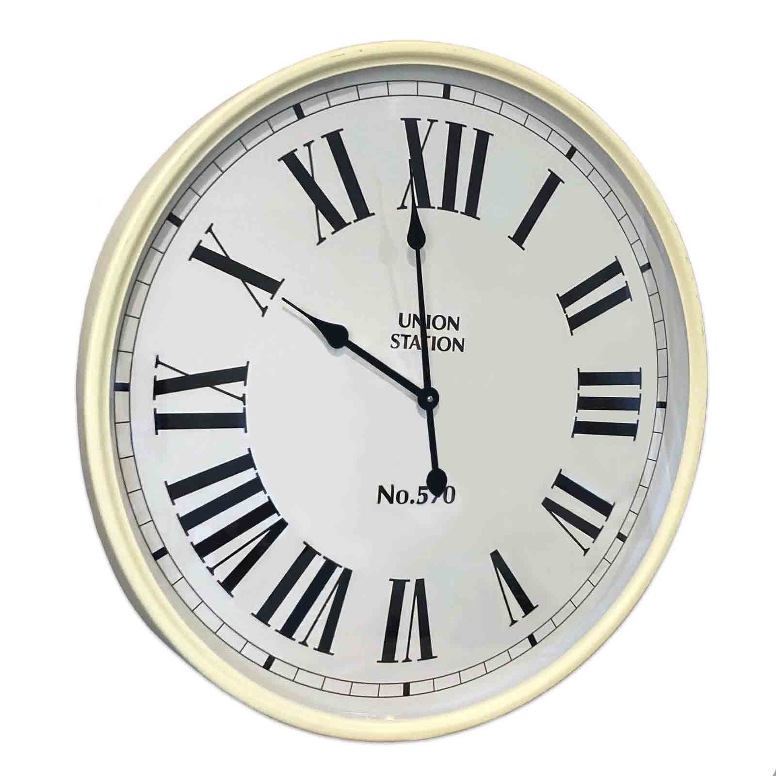 Union Station Metal Clock - 67cm