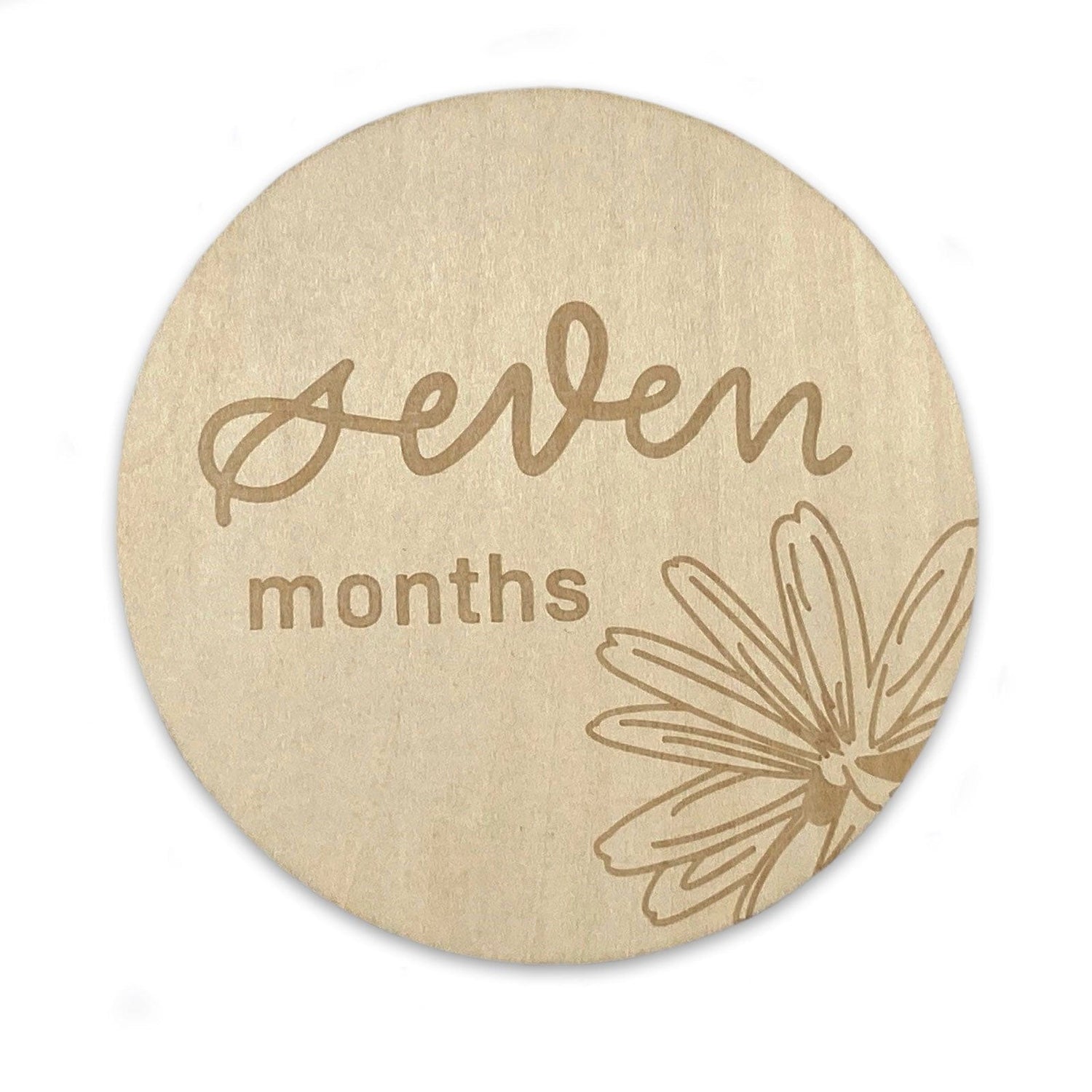 Floral Baby Milestone Wooden Discs