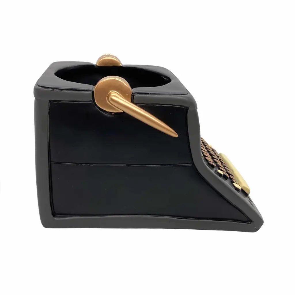 BLACK WRITER Planter - Typewriter Pot Planter / Pen Holder -