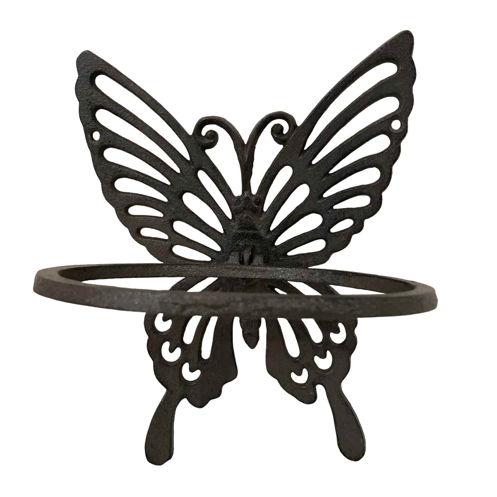 Cast Iron Butterfly Wall Hung Pot Plant Holder