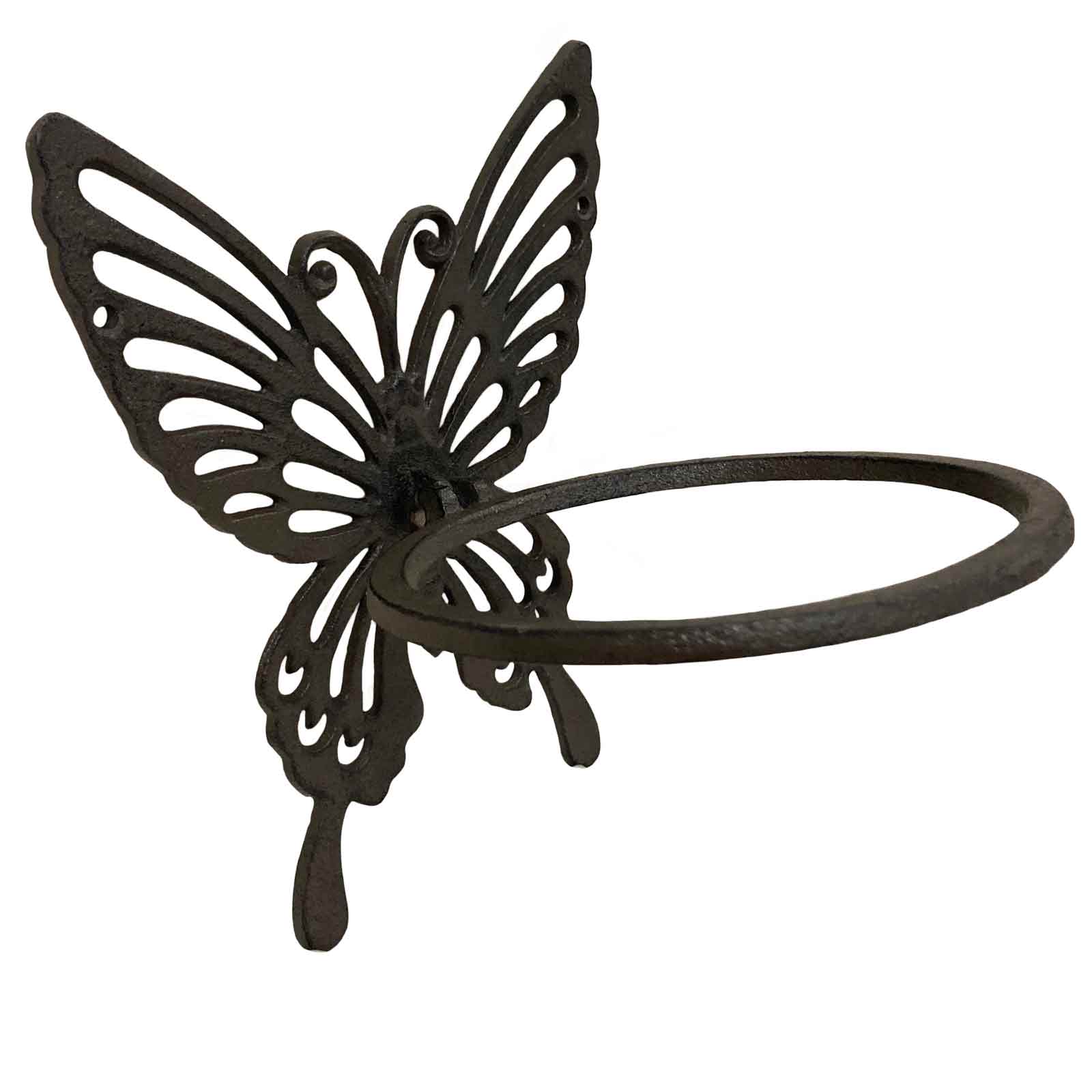 Cast Iron Butterfly Wall Hung Pot Plant Holder