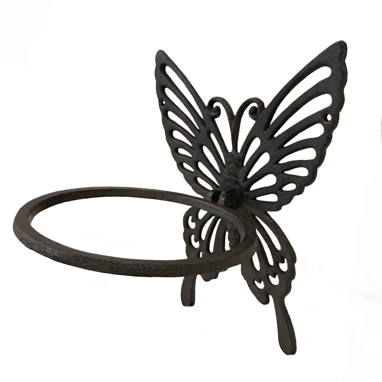 Cast Iron Butterfly Wall Hung Pot Plant Holder