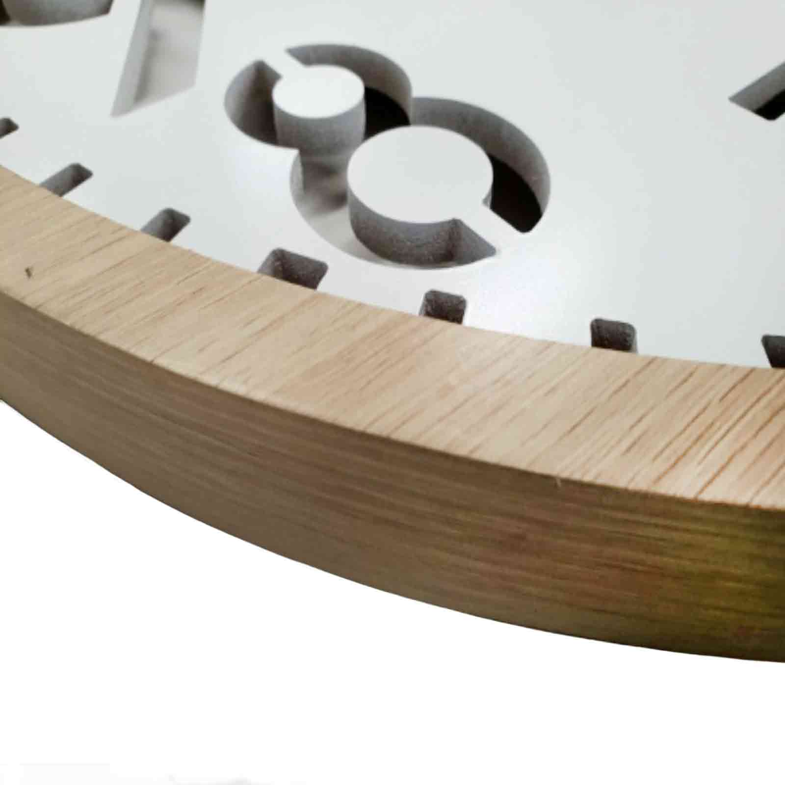 60cm White Cut-Out Wall Clock - Hello Homewares