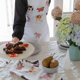 Dairy Cows Heavy Drill Apron & 100% Cotton Dairy Cows Tea Towel