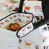 Dairy Cows Heavy Drill Apron & Dairy Cows Double Oven Glove