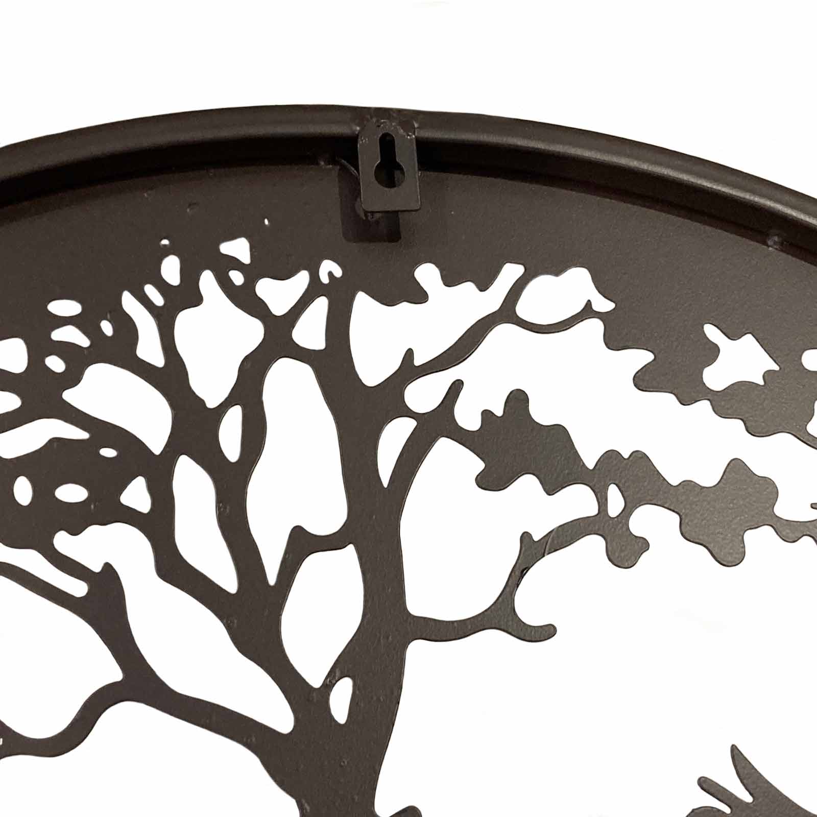 60cm Horses Outdoor Iron Wall Decor - Back