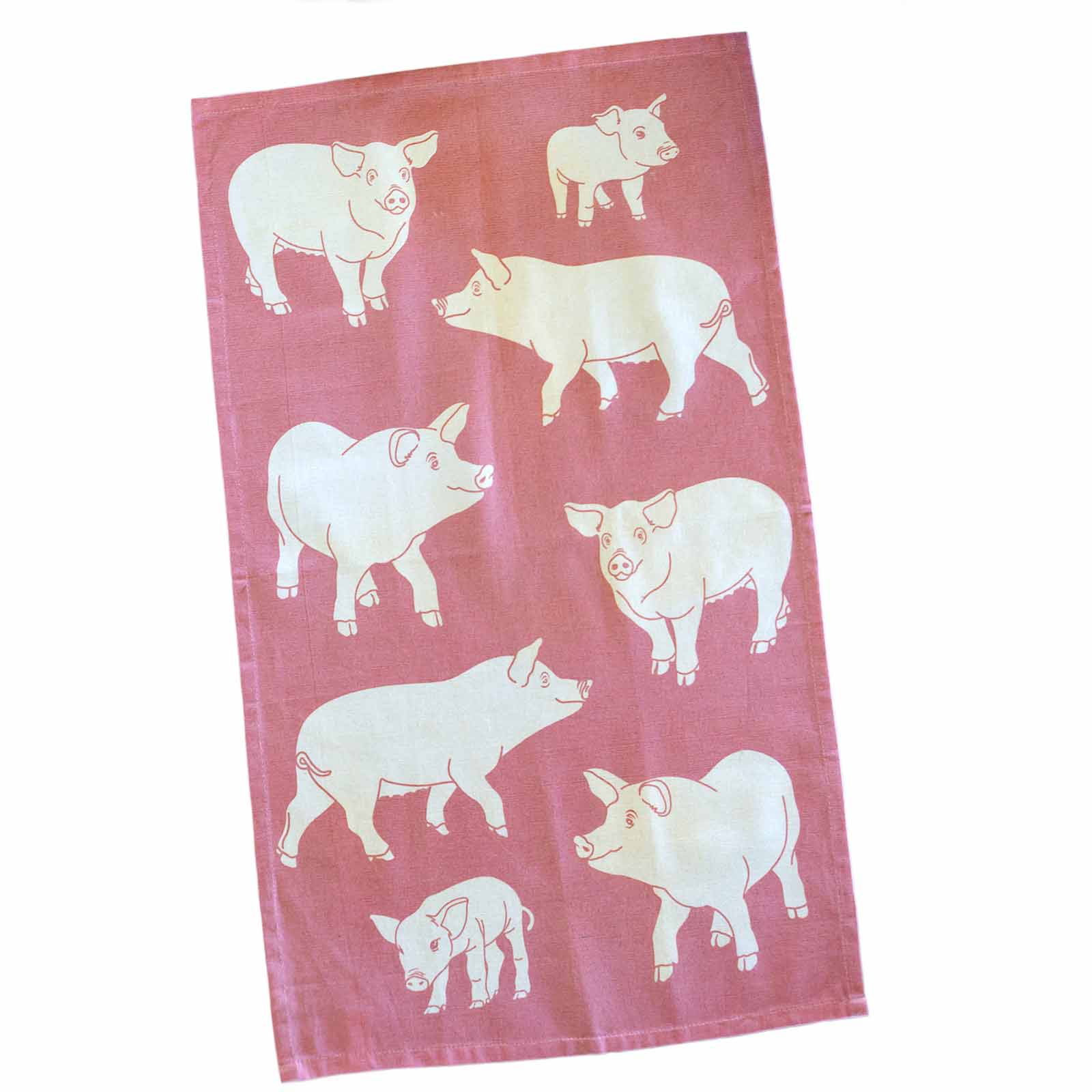 PIGS 100% Cotton Tea Towel
