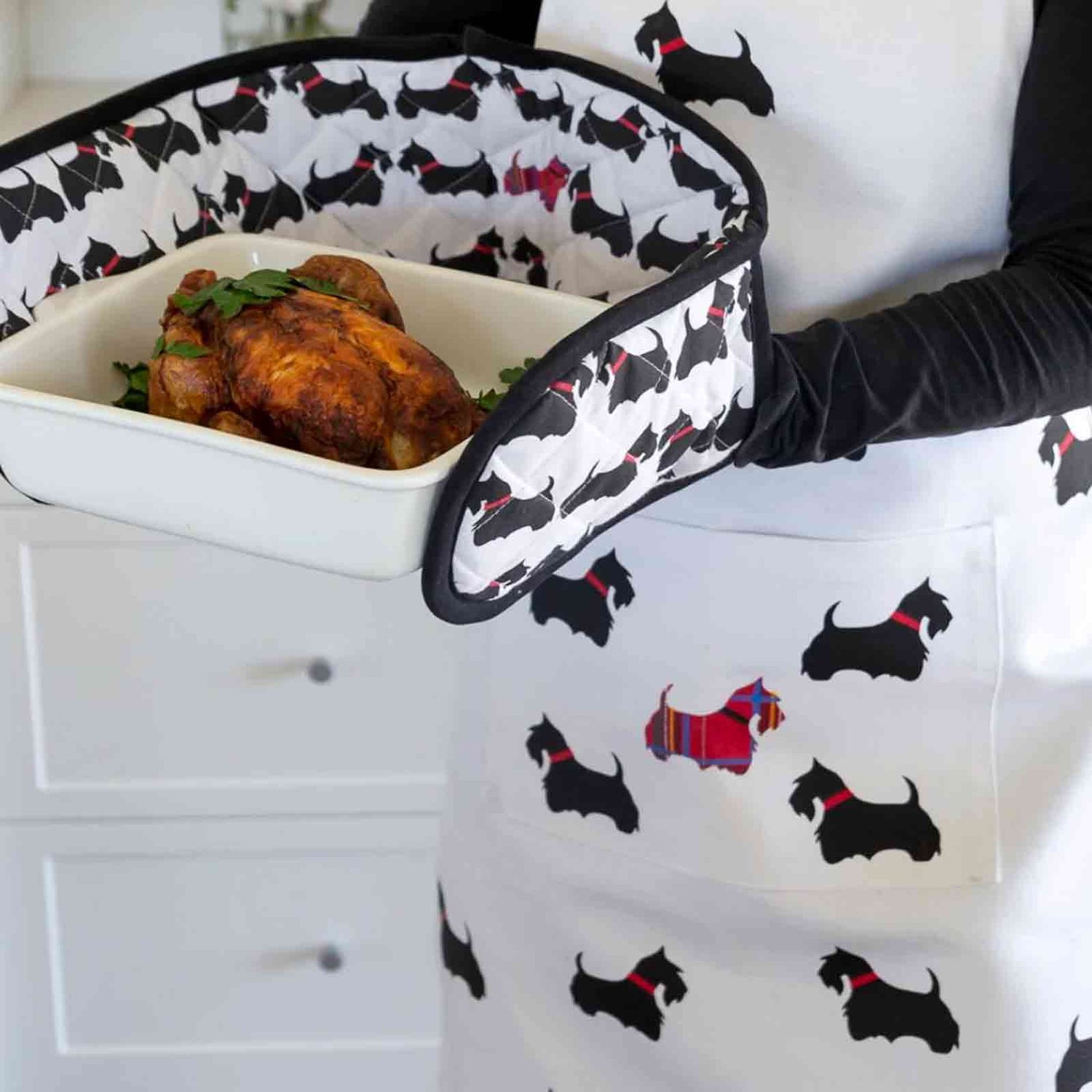 Scottie Dogs Heavy Drill Cotton Apron