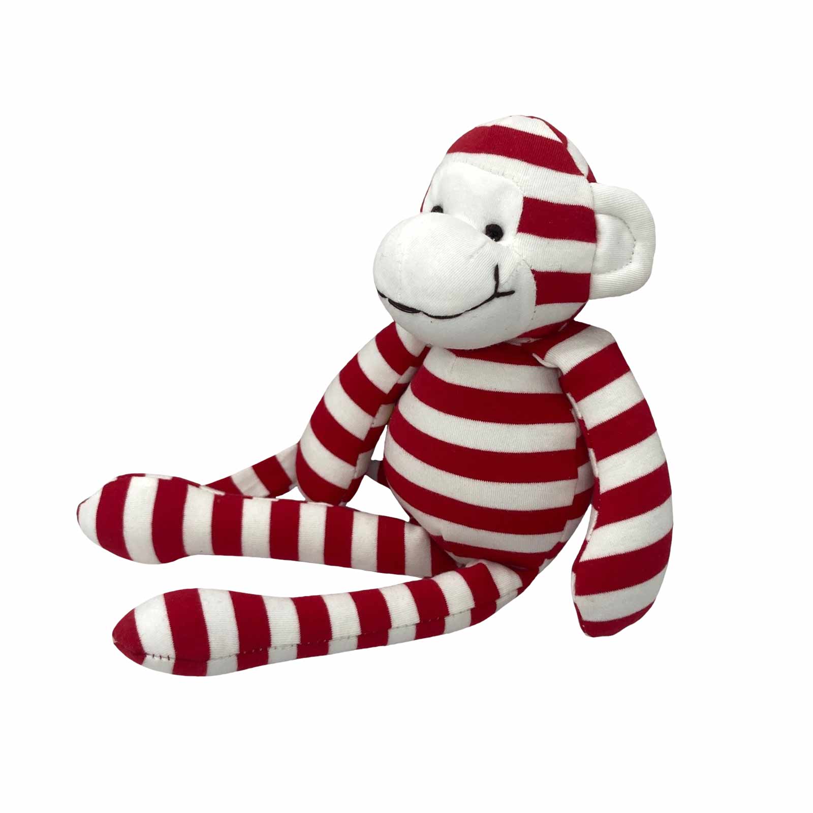 32cm Red Striped Monkey Plush Toy
