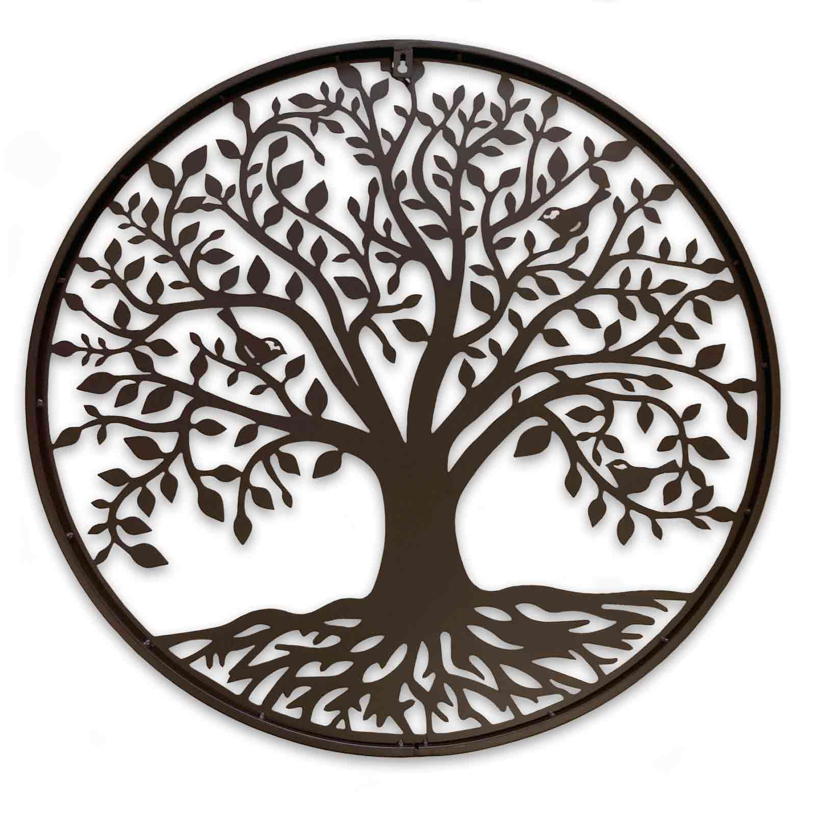 Brown Tree Round Wall Decor - Hello Homewares