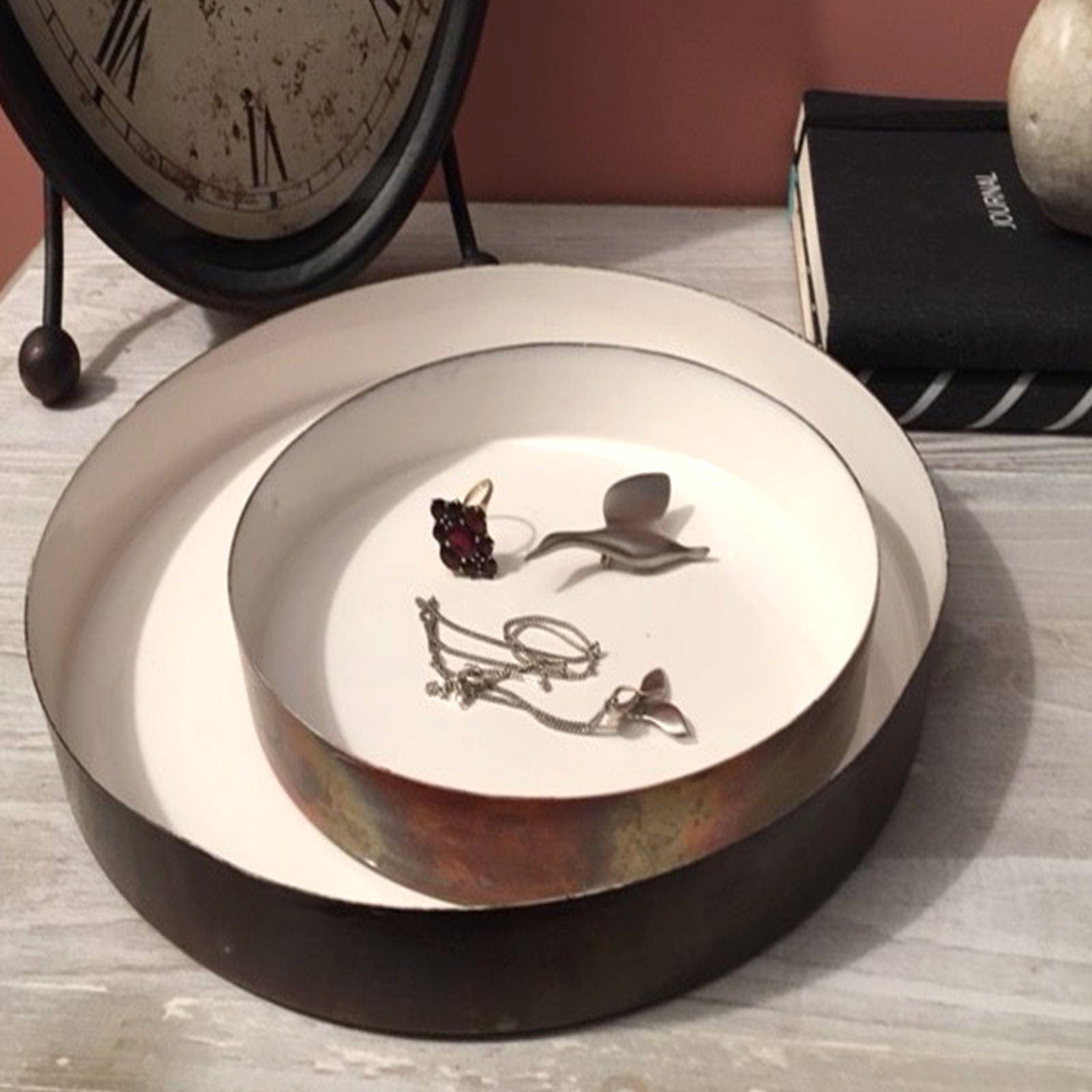 Kopper Enamel Platters - Medium + Large.