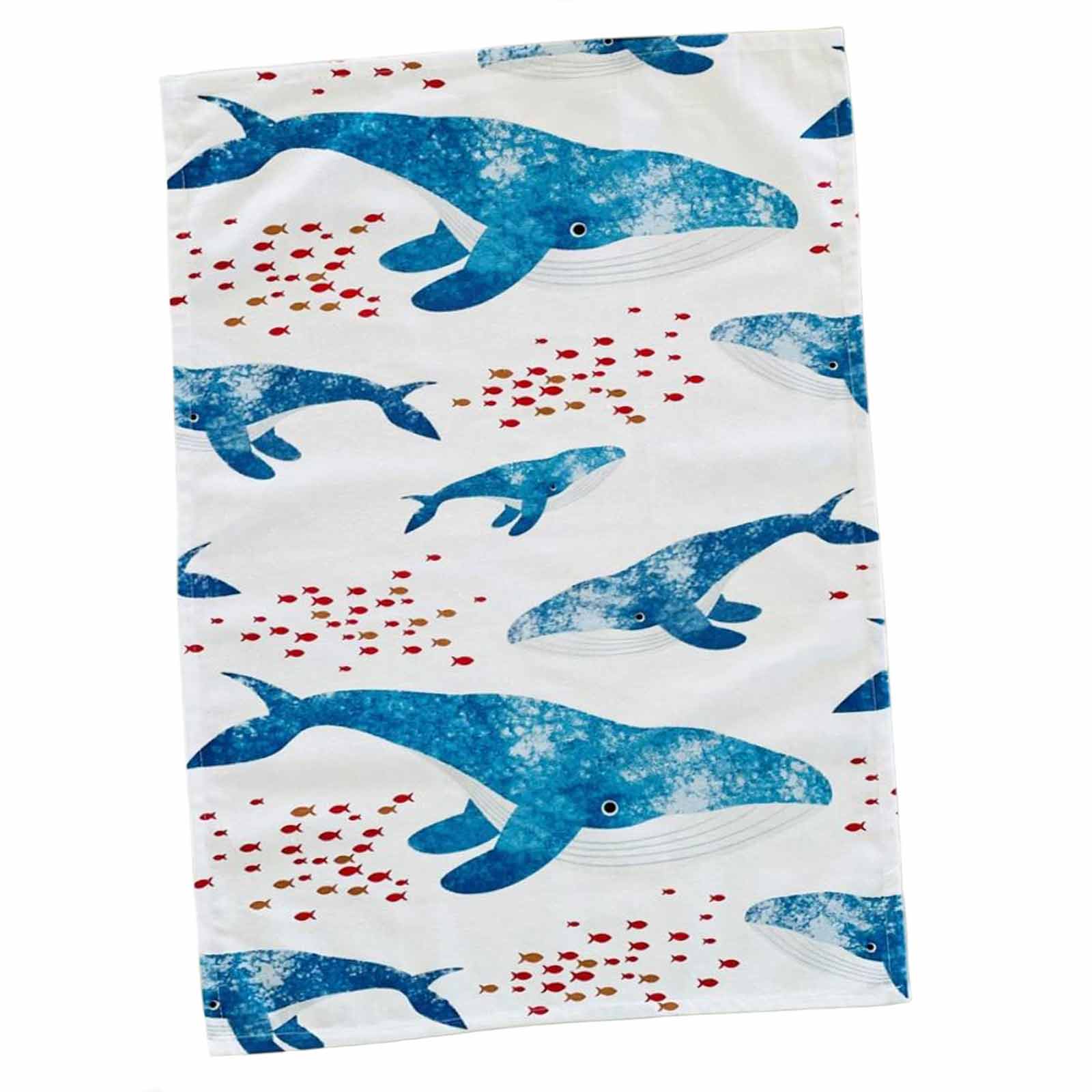 WHALE 100% Cotton Tea Towel