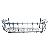 90cm Parisian Style Iron Window Box Wall Planter