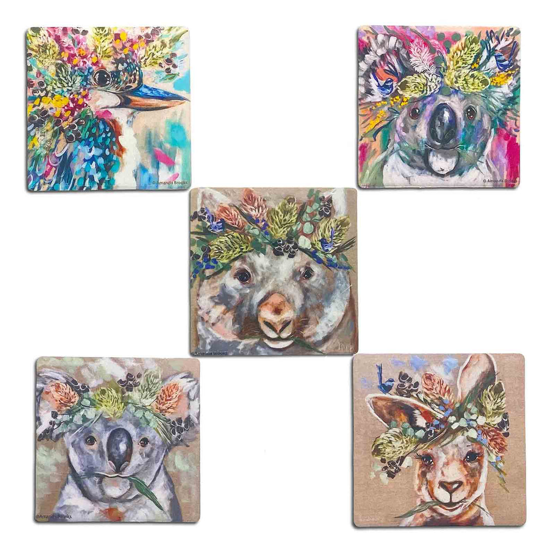 Amanda Brooks Individual Australian Animals Fine Art Magnets