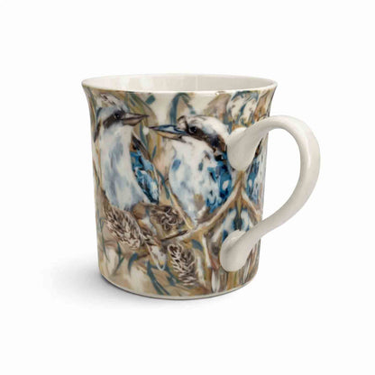 Amanda Brooks 300ml Kookaburra and Banksia new bone china coffee mug