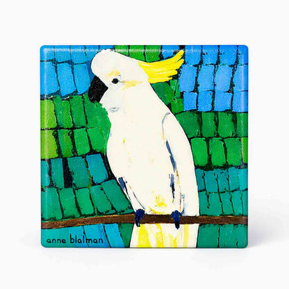 Anna Blatman - Cockatoo coaster from Anna&