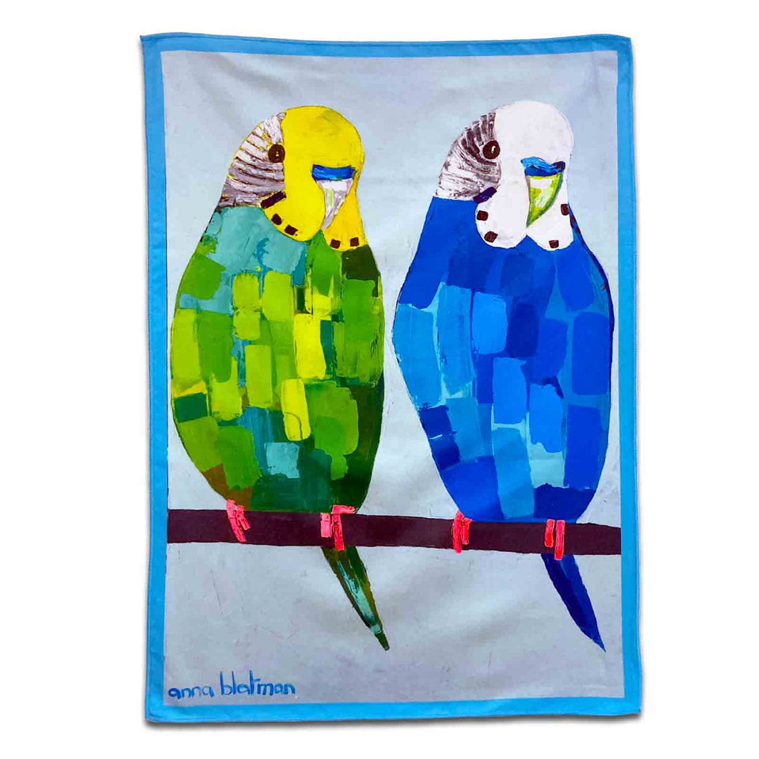Australian Artist Anna Blatman Byron & Bruno Microfibre Tea Towel
