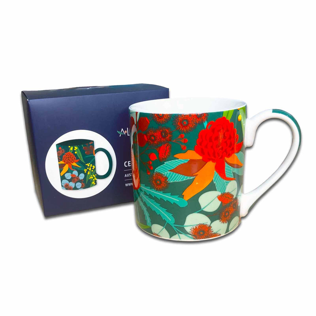 Australian Botanicals Gift Boxed Ceramic Coffee Mug