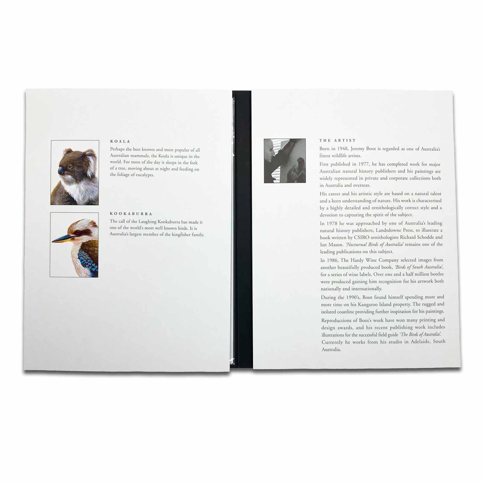 Jeremy Boot Australian Icons Gift Folder - Blank Cards, Gift Cards, Bookmarks, Magnets - Koala, Kookaburra