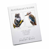 Jeremy Boot Australian Icons Gift Folder - Blank Cards, Gift Cards, Bookmarks, Magnets - Koala, Kookaburra