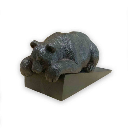 Brown Bear Door Stop Wedge
