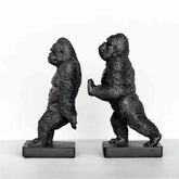 Black Gorillas Bookends