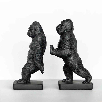 Black Gorillas Bookends