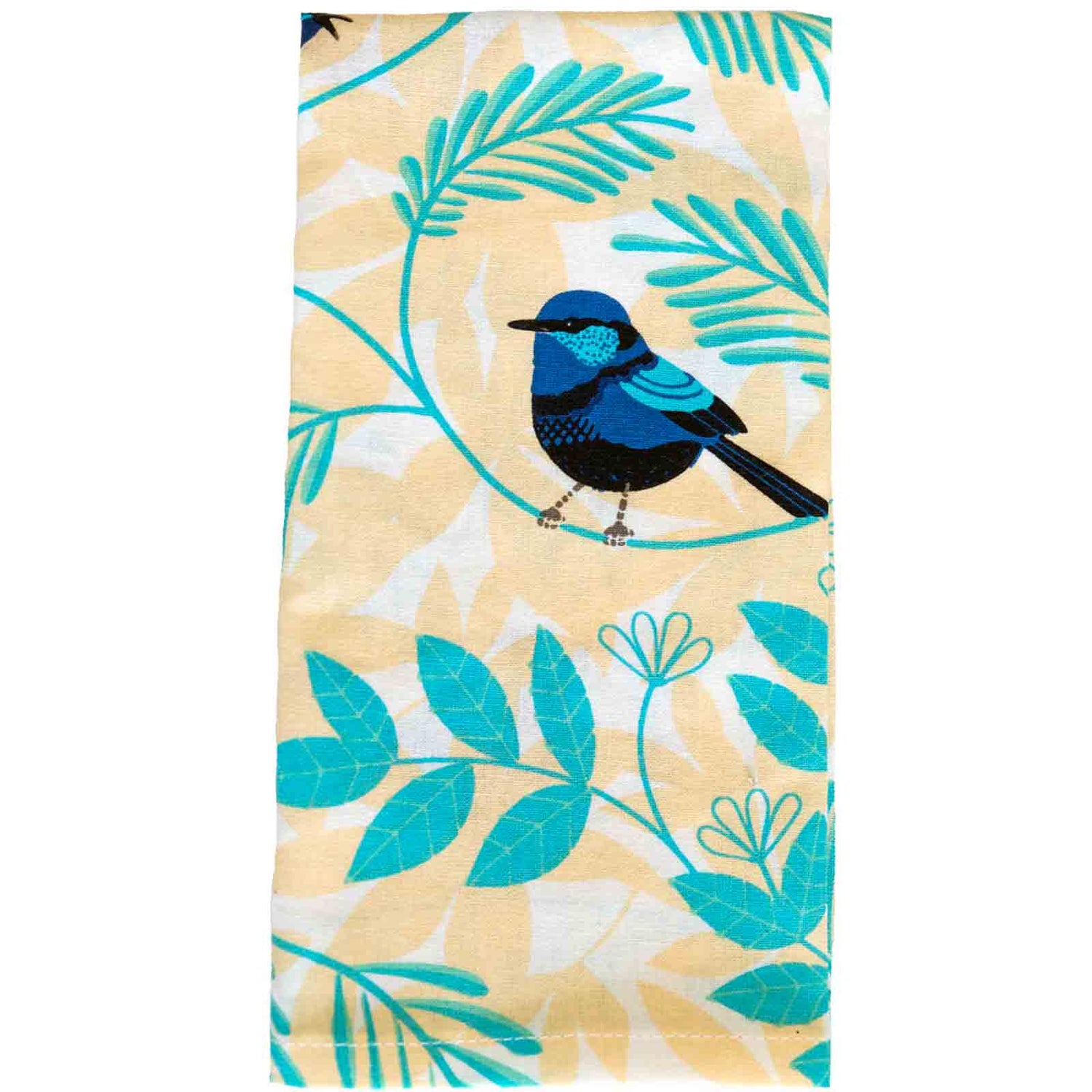 Blue Wren 100% Cotton Cloth Napkins Set of 4